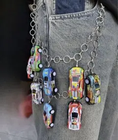 Y2K ミニカー 車 個性的 デザイン ウエストチェーン ストリート お洒落
