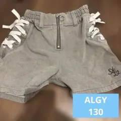 ALGY アルジー XXS 130 リボン付き　デニム　ショートパンツ