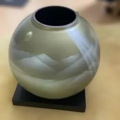 九谷焼 山上義正 花器 青磁連山 花瓶 骨董品 - メルカリ