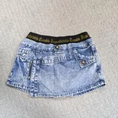 デニム ハーフパンツ スカート風スタイル 150 女の子