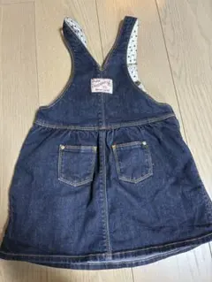 PETIT BATEAU デニムジャンバースカート 24m