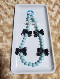 リボンモチーフストラップ