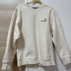 Carhartt☆カーハート スウェット トレーナー S ロゴあり 白 0043 