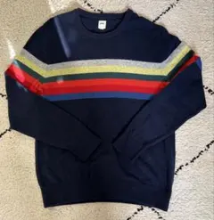 GAP ストライプ クルーネックセーター ボーダーニット マルチカラー 00s