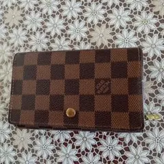 Louis Vuitton ダミエ ポルトモネビエトレゾール折り財布