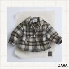 ZARA TIMELESZ ウールチェック柄コート 2Y