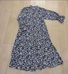 UNFILO 花柄ロングワンピース Lサイズ