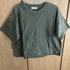 Samansa Mos2 半袖Tシャツ オリーブグリーン F