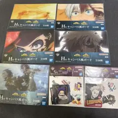 僕のヒーローアカデミア　一番くじ H賞キャンバス風ボードとG賞ステーショナリー