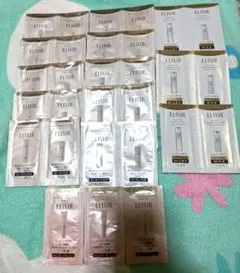 最終値下げ！資生堂エリクシール　サンプル美白、エイジング化粧水、乳液、日焼け止め