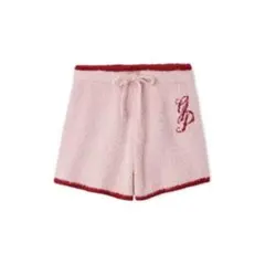 ジェラートピケ　ラメフェザーショートパンツ　PNK