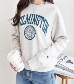 チャンピオン ロゴ入り スウェット Ｍ　ロゴトレーナー