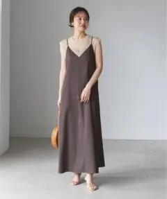 NOBLE　ビンテージツイルコンフォータブルキャミワンピースのサムネイル