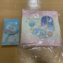 サンリオ　当たりくじ　ハンギョドン クッション　手鏡　2種セット