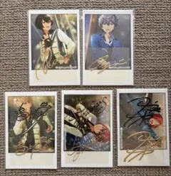 あんスタ サインステッカー 月永レオ 朱桜司 瀬名泉 朔間凛月 鳴上嵐 黒 金