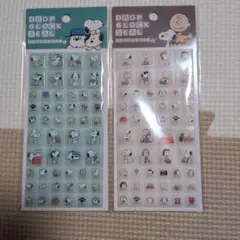 正規品　スヌーピー　ブロックシール　2枚セット