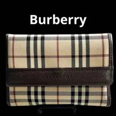 BURBERRY 二つ折り財布 ノバチェック - メルカリ