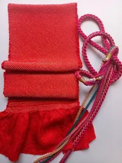 振袖用、帯締め、帯揚げ