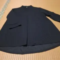 黒い五分袖Aライントップス　Mサイズ
