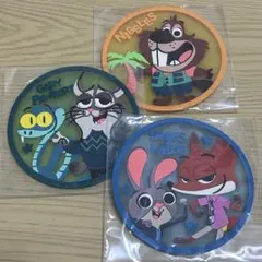 ズートピア　コースター　3個セット