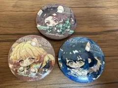【鬼滅の刃】ホログラム缶バッジ　3点セット (嘴平伊之助➕我妻善逸➕竈門炭治郎)