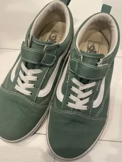 VANS グリーン スニーカー 22㎝