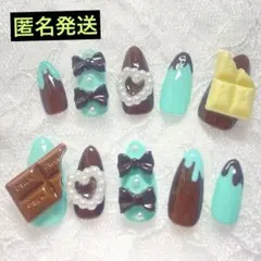 ネイルチップ 現品 オーダー 量産型 地雷系 ロリィタ ワンホン 韓国 スイーツ