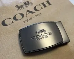 新品正規品COACHロゴ入りのプレートリバーシブルスライド/バックルのみ