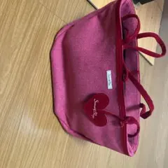 ✿*✿様 サマンサベガ　ピンク ヘリンボーン トートバッグ ハート型チャーム付き