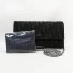 【未使用級】クリスチャン・ディオール　長財布　トロッター オブリーク