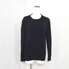 ユニクロ エクストラファインメリノウール クルーネックニット 濃紺ノームコア M