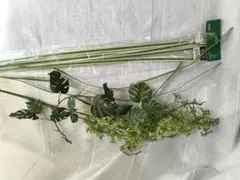 グリーンアーティフィシャルフラワー　造花　色々詰め合わせ