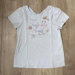 ☆美品☆ mezzo piano 半袖 Tシャツ 水色 ライトブルー 130cmのサムネイル