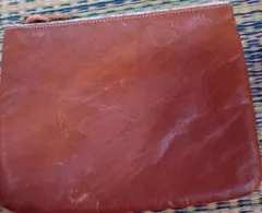 革 ブラウンポーチ