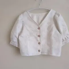 【archives】アルシーヴ　美品　パフスリーブ　クロップド　ブラウスのサムネイル