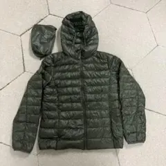 UNIQLO ウルトラライトダウン フード付きジャケット カーキ L レディース