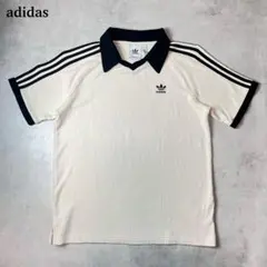 adidas originals ワッフルポロシャツ ホワイト Lサイズ - メルカリ