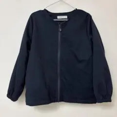 美品　mamaraku フリルジャケット　花柄　130 バースデイ　ネイビー
