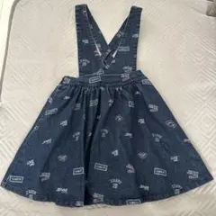 ジェニラブのデニムジャンバースカート140