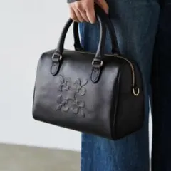 russet 2WAYレザーミニボストンバッグ