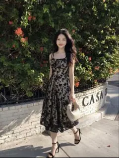 SHEIN MOD 花柄キャミワンピース