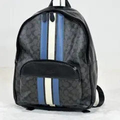 COACH コーチ チャールズ ヴァーシティ レザー バックパック リュック