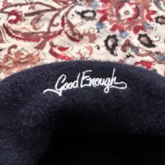 グッドイナフ　GOODENOUGH ベレー帽　キャップ　帽子　ネイビー紺のサムネイル
