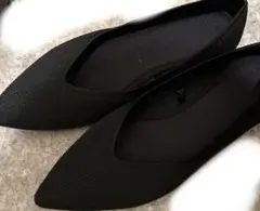 GU ウォッシャブルニットフラットシューズ　22.5