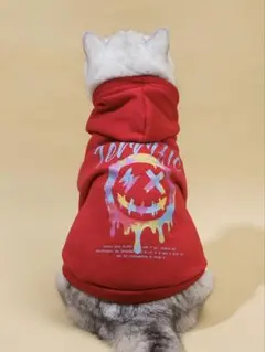 【にゃんころ先生♪様専用】大型犬 ロゴ パーカー レッド 4XL