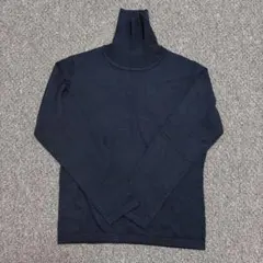 ユニクロ　UNIQLO ネイビー タートルネックセーター Mサイズ