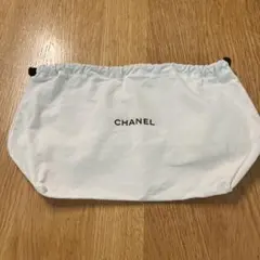 CHANEL ホワイト コットン 巾着