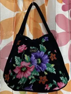 フェイラーFeiler ハンドバッグ★アネモネ黒★台形