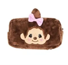 【新品タグ付】大人気♡モンチッチちゃん ふわもこ スクエアポーチ