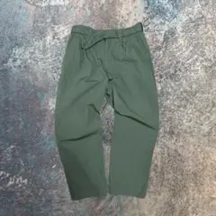 UMIT BENAN ベルトデザイン ダブルタックパンツ カーキ 44